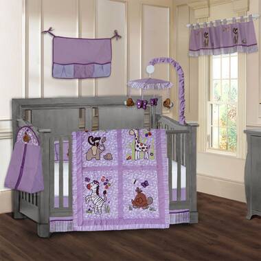 Purple 2024 crib bumper